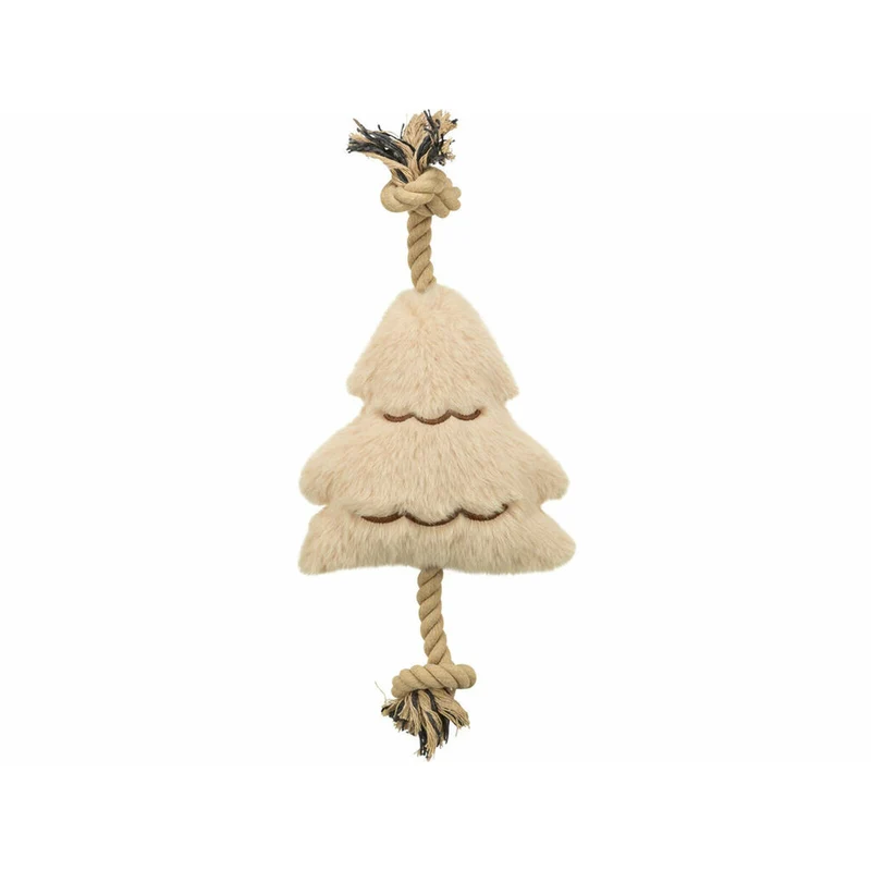 Jouet pour chien en peluche Trixie Beige Polyester Coton Sapin de Noël 38 cm