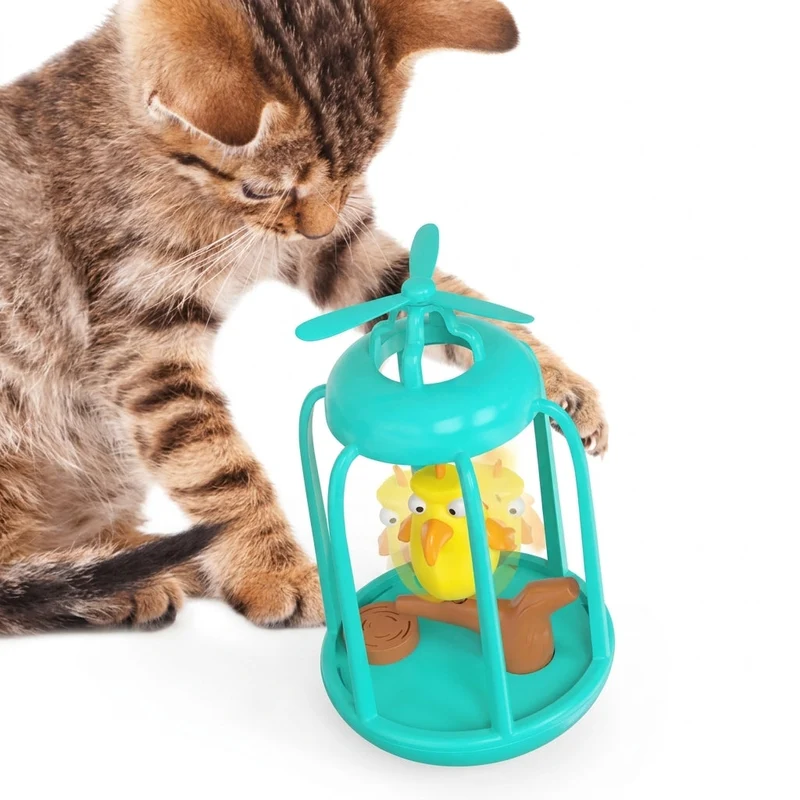 Cage à oiseau ludique pour chat - Titi&GrosMinet™