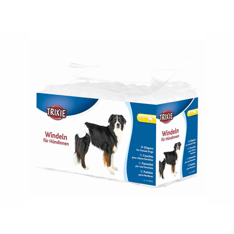 Couches Trixie Chien M/L 12 Unités
