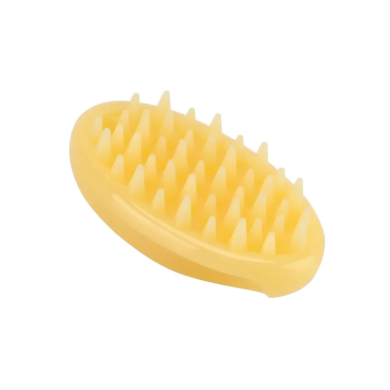 Brosse de massage en poils doux de silicone pour chat
