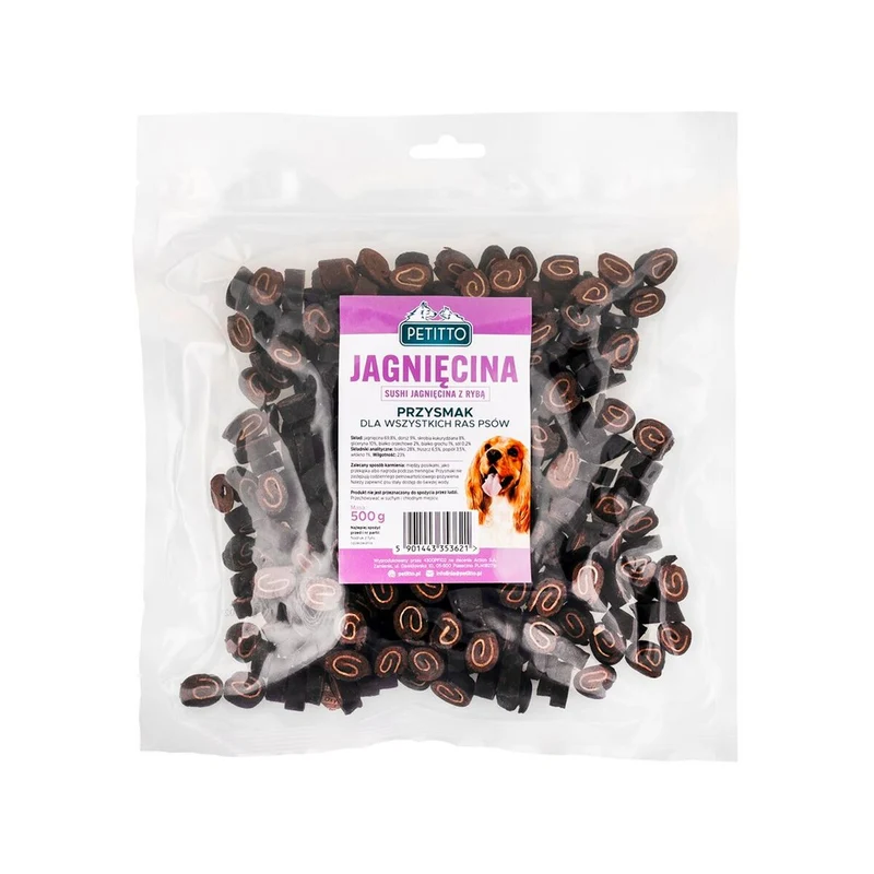 Snack pour chiens Petitto Agneau 500 g