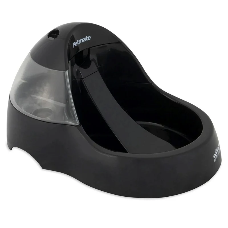 Fontaine pour Animaux de Compagnie Pet Mate Deluxe Fresh Flow Black Noir Plastique 3 L