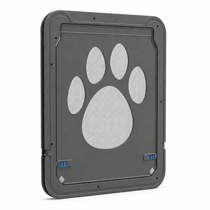 Porte-fenêtre à rabat magnétique verrouillable pour chat
