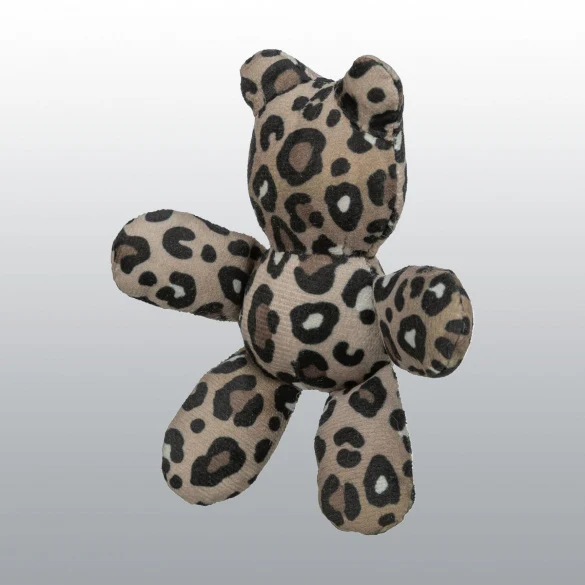 Jouet peluche Ours léopard pour chat