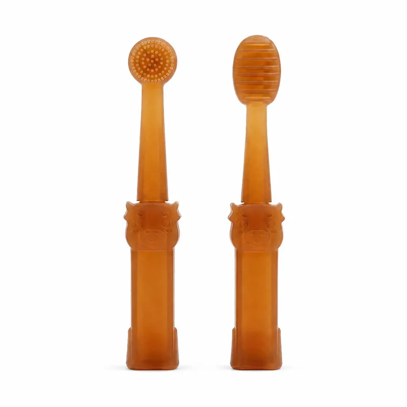 Lot de deux petites brosses à dents pour chat