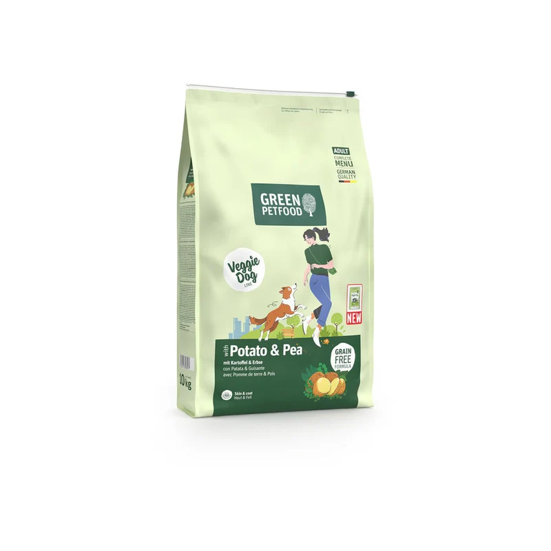 Nourriture Green Petfood Veggie Dog Adult Pommes de terre Pois 10 kg