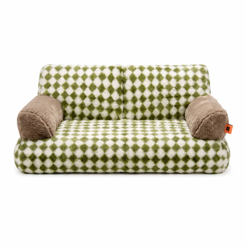 Canapé-lit vintage confortable pour chat