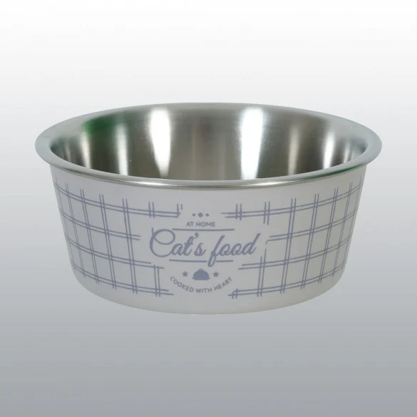 Gamelle antidérapante inox 400 ml pour chat