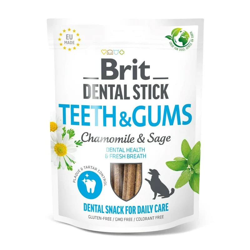 Snack pour chiens Brit Dental Stick Teeth & Gums Cahmomile 251 g