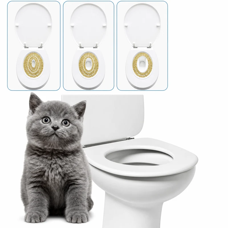 Toilettes d'entraînement en PVC pour chat