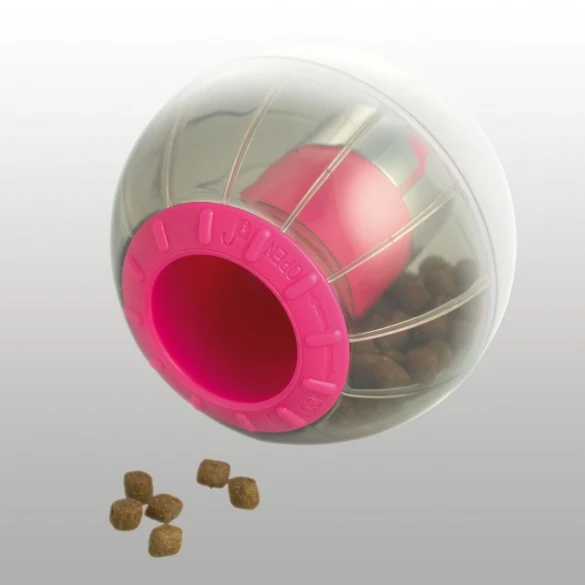 Balle distributrice de friandises chat
