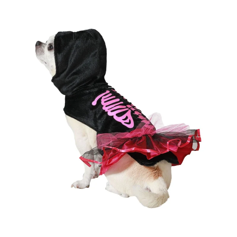 déguisement pour chien Rose Squelette