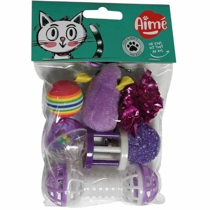 Jouet pour chats Aimé Multicouleur 7 Pièces