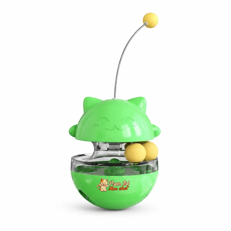 Jouet Distributeur de Friandises pour Chat - Chat’Culbuto™