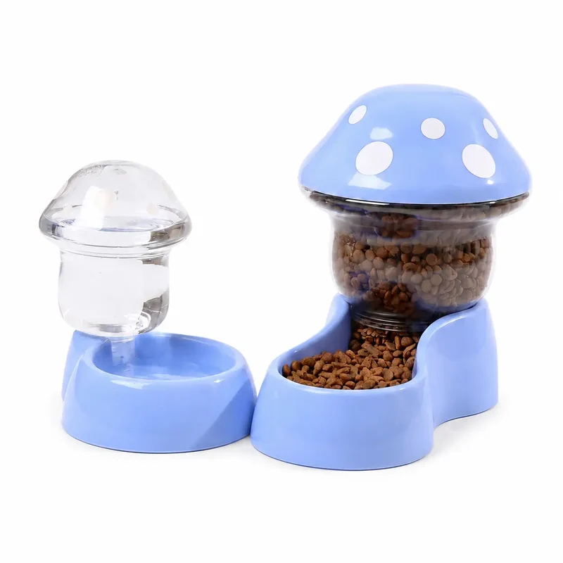 Bol d'alimentation en forme de champignon pour chat
