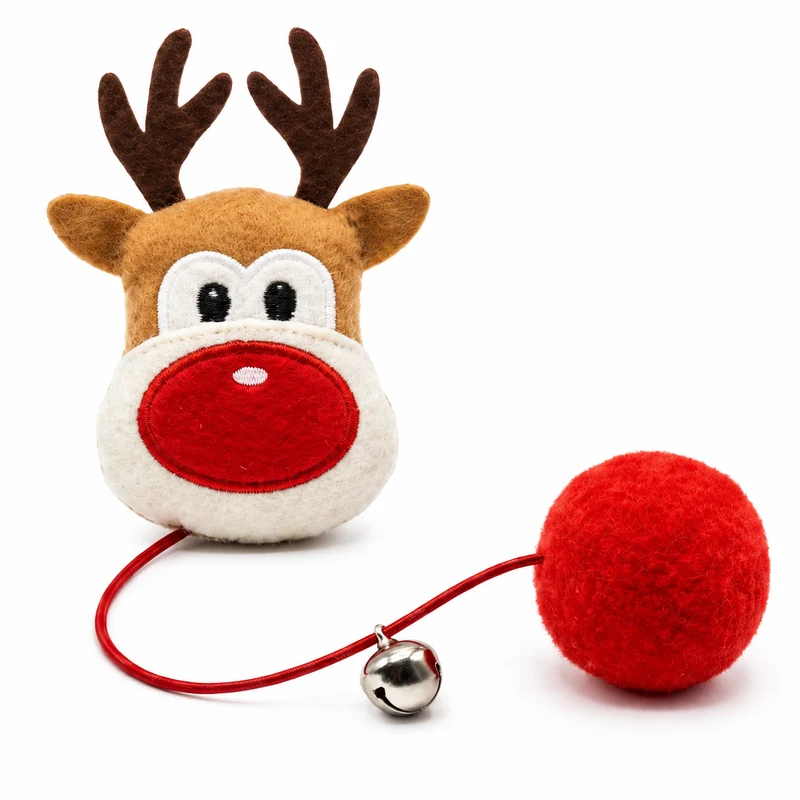 Noël Jouets en Peluche, fourrure, boule, cloche, poupées - Pour Chat - PomponNoëlChat™