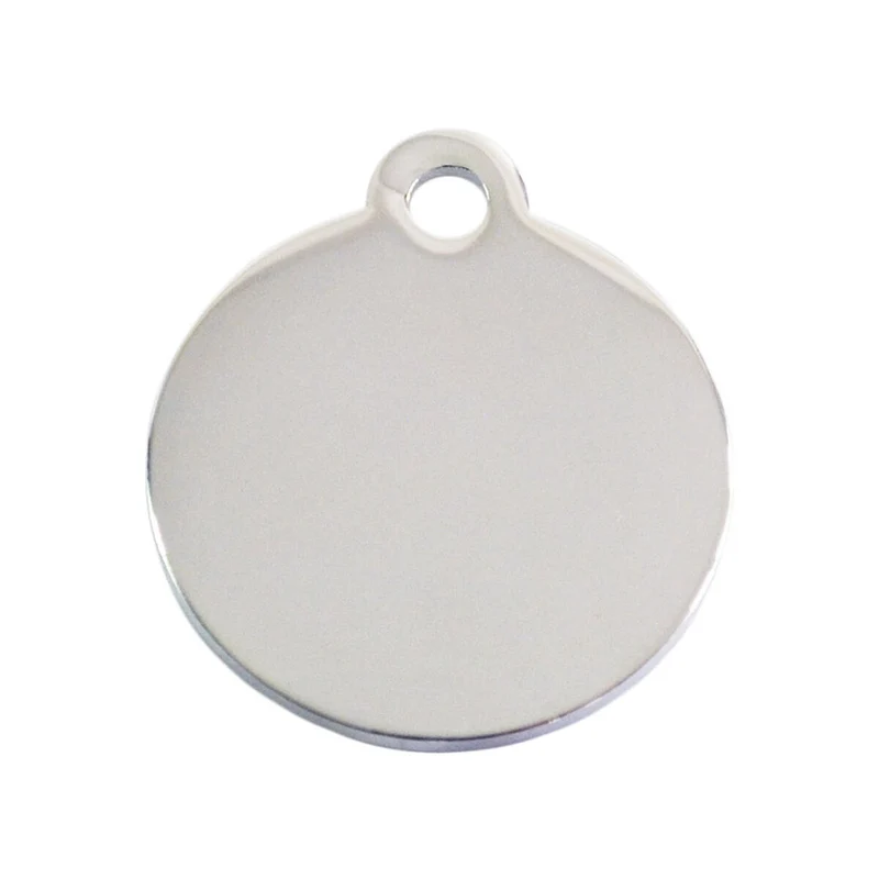 Plaque d'identification pour collier Imarc Circle Argenté
