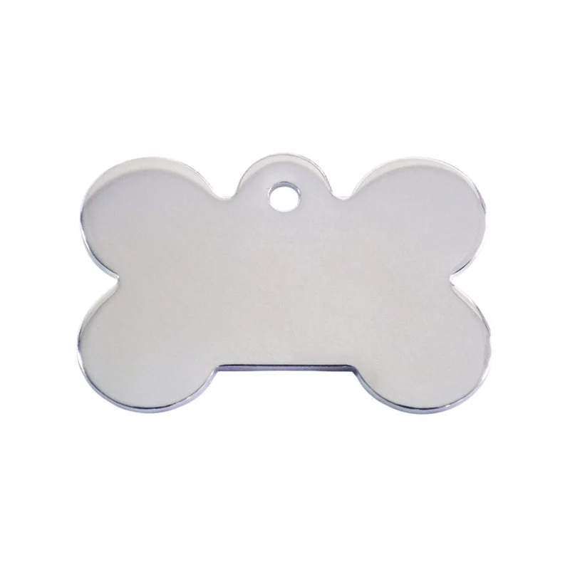 Plaque d'identification pour collier Imarc Bone Argenté