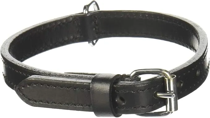 COLLIER CUIR CHIEN ACTIVE NOIR