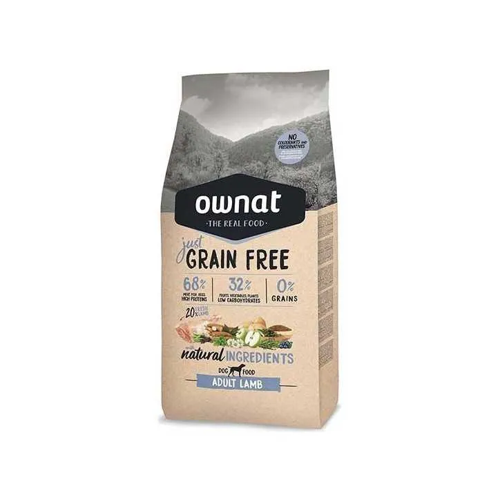 Ownat Grain Free Just adult lamb - croquettes chien