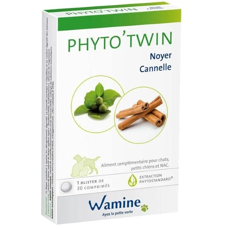 Phyto'Twin noyer & cannelle NAC, petit chien, chat