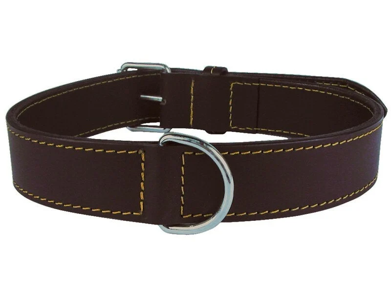 Collier en cuir double marron