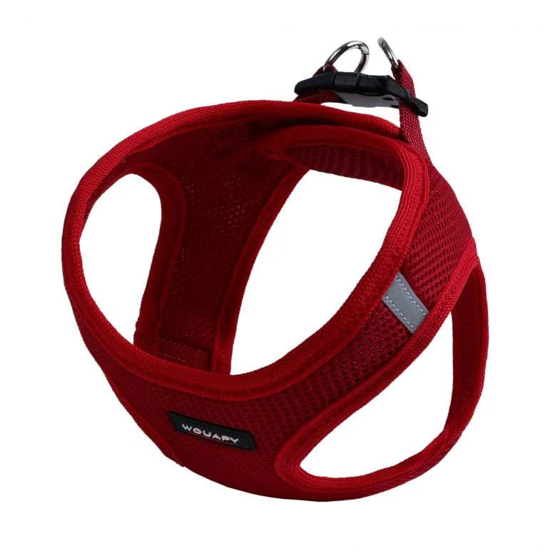 Harnais Soft rouge chien