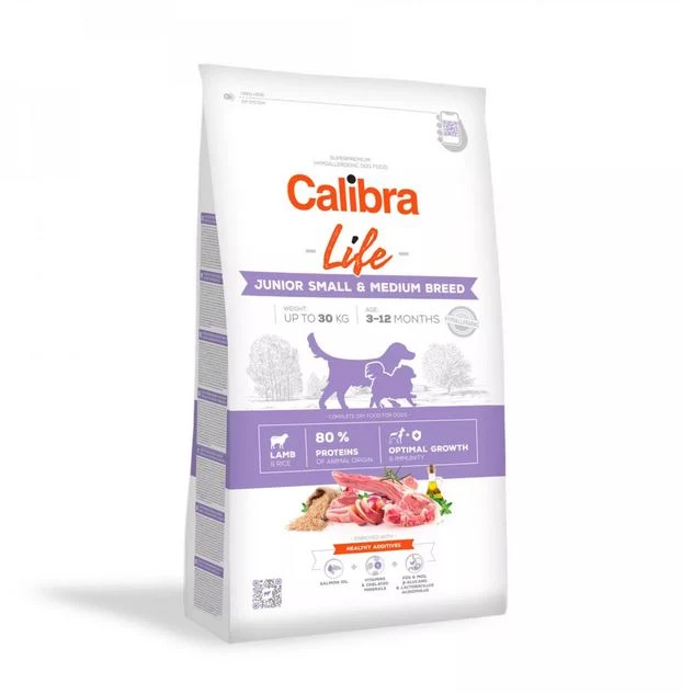 Calibra Life Chien Junior Small & Medium Lamb 2.5kg