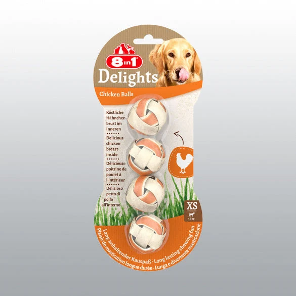 Balles à mâcher au poulet chien