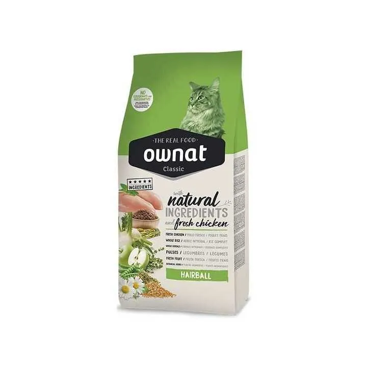 Ownat Classic Hairball - croquettes chat