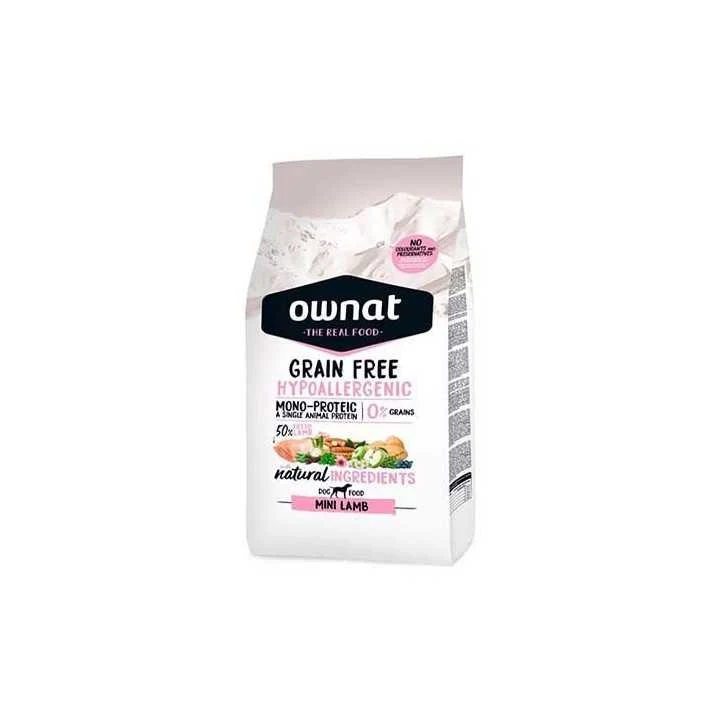 Ownat Grain Free Hypoallergenic Mini Lamb croquettes chien