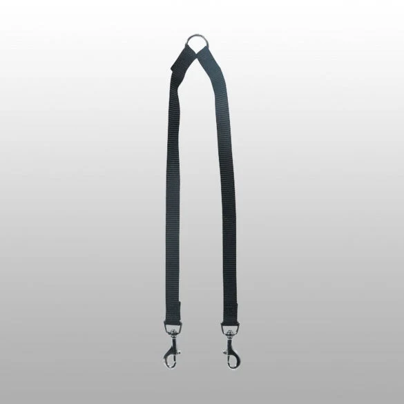 Laisse double accouple en nylon chien
