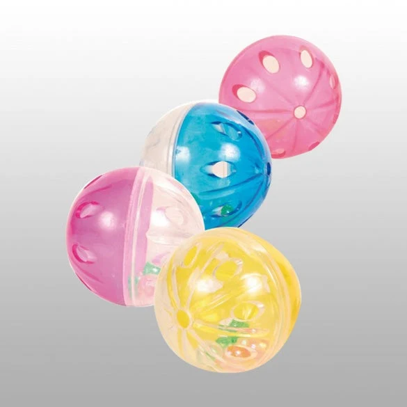 Jouet 4 Balles Cliquetis chat