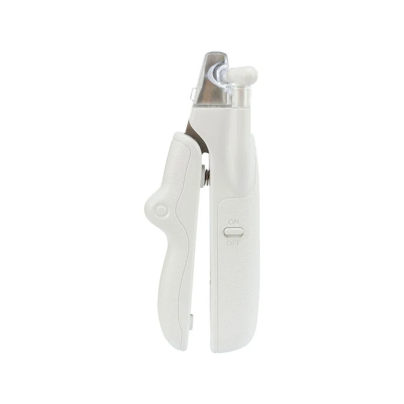 Coupe-griffes avec LED pour Animaux de Compagnie Trixie Acier inoxydable Plastique 15 cm Blanc