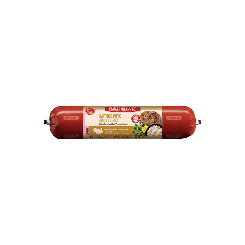 Alimentation humide Fleischeslust Junior 400 gr Dinde