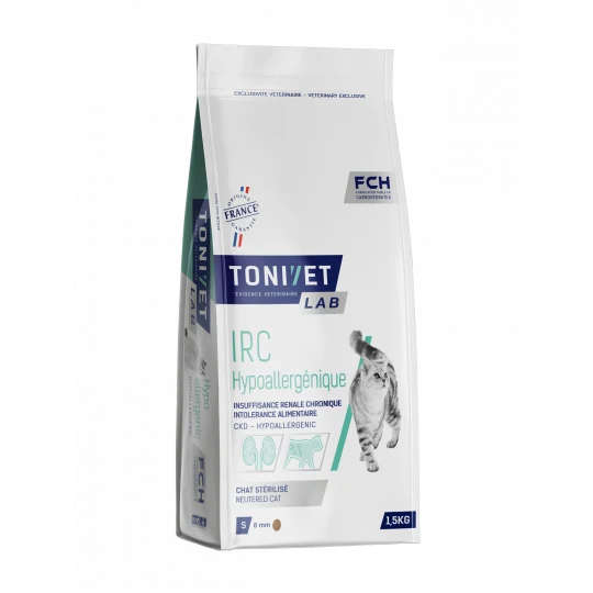 Tonivet Stérilisé Irc Hypoallergénique - croquettes chat