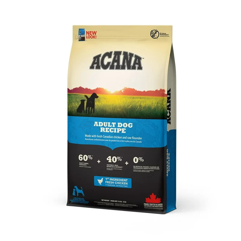 Nourriture Acana Dog TF Heritage Adult Adulte Poulet Dinde Poisson 11,4 Kg 1 kg