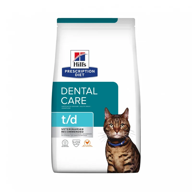 Hill's Prescription Diet t/d Dental Care au poulet - croquettes chat