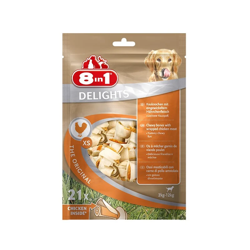 Os à mâcher 8 in 1 Delights poulet chien