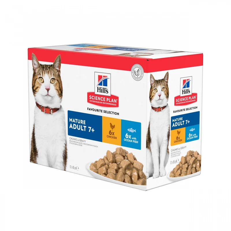 Hill's Science Plan Mature Adult 7+ en sachets - pâtée chat