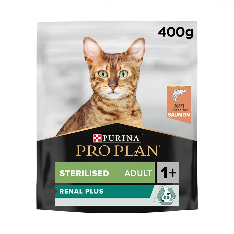 Pro Plan Renal Plus Sterilised Adult au saumon - croquettes chat