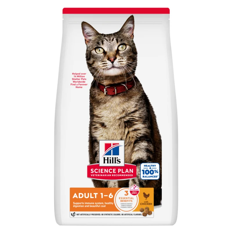 Hill's Science Plan Adult au poulet - croquettes chat