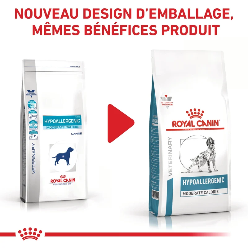 Royal Canin Veterinary Hypoallergenic Moderate Calorie - croquettes chien