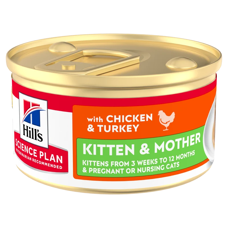 Hill's Science Plan Kitten & Mother en mousse au poulet et à la dinde – pâtée chatte & chaton