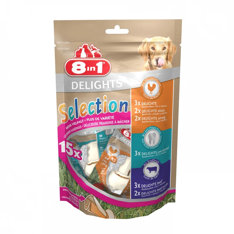Os & bâtonnets à mâcher 8in1 Delights Selection XS chien