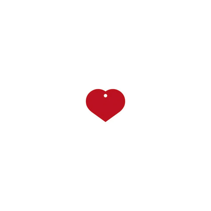 Plaque d'identification Imarc Heart Rouge