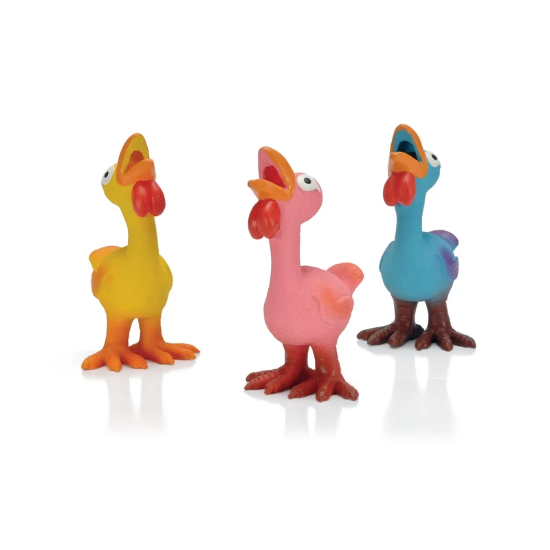 Coq en latex jouet chien