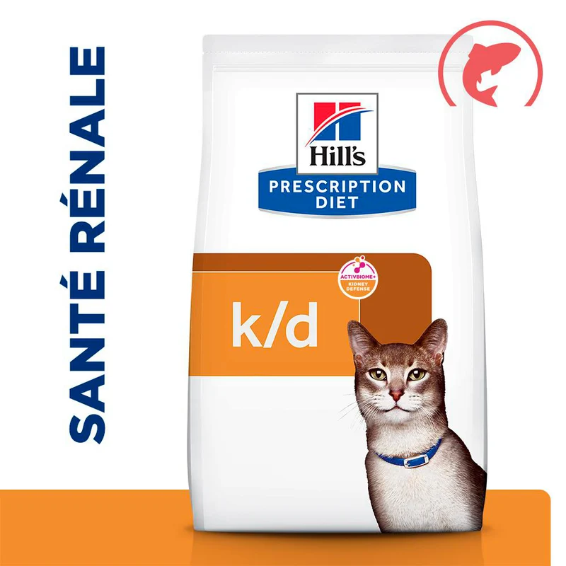 Hill's Prescription Diet k/d Kidney Care au Saumon - croquettes chat