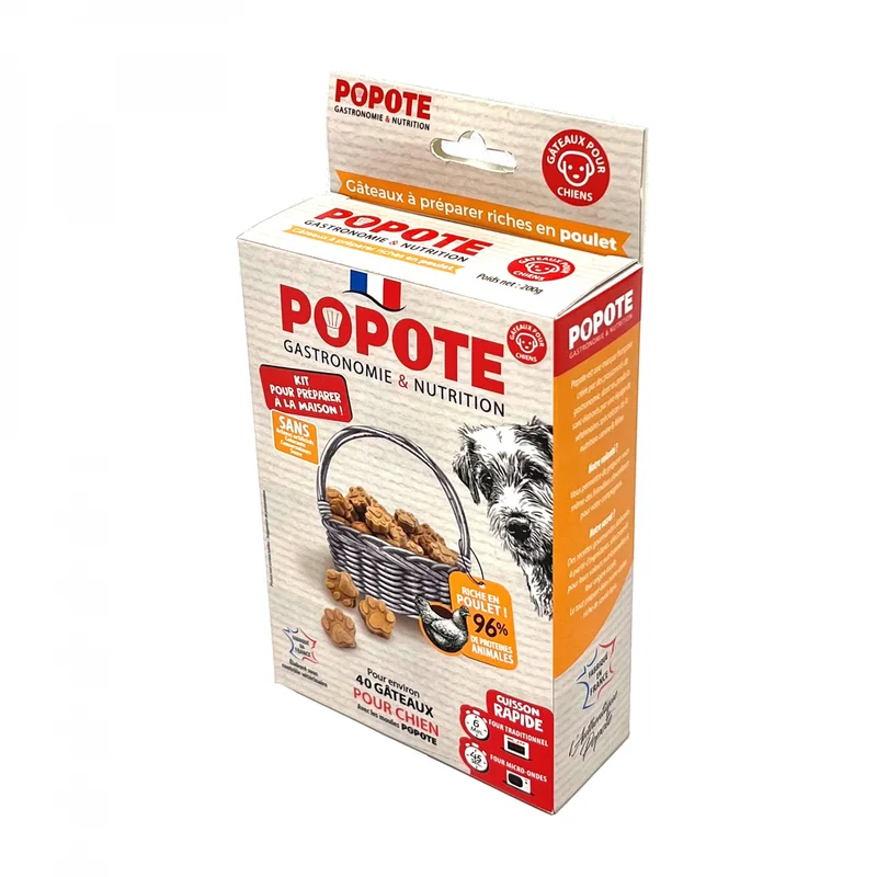 Kit de friandises à préparer au poulet chien