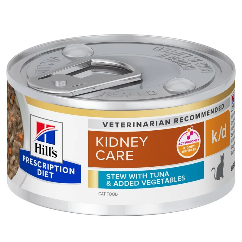 Hill's Prescription Diet k/d Kidney Care en bouchées mijotées au thon - pâtée chat